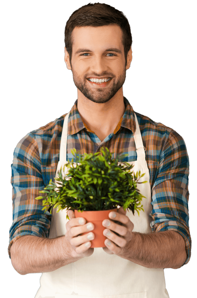 cheerful gardener 3QXK5NJ